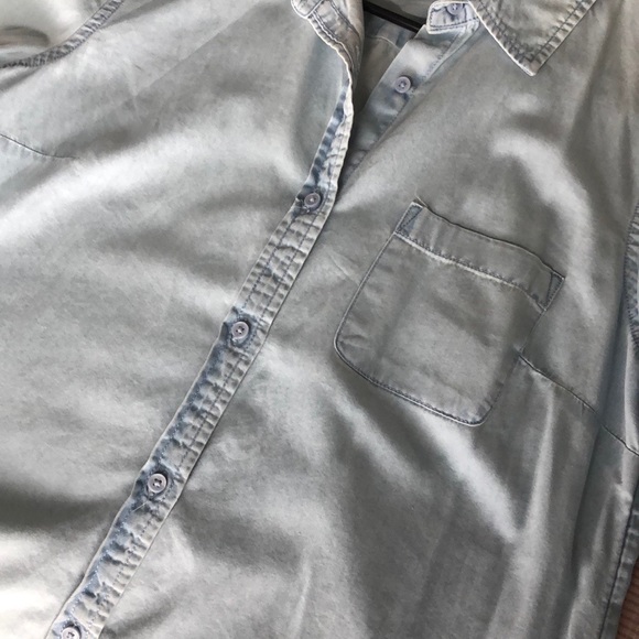 FADED WASHED DENIM SHIRT - Picture 2 of 2